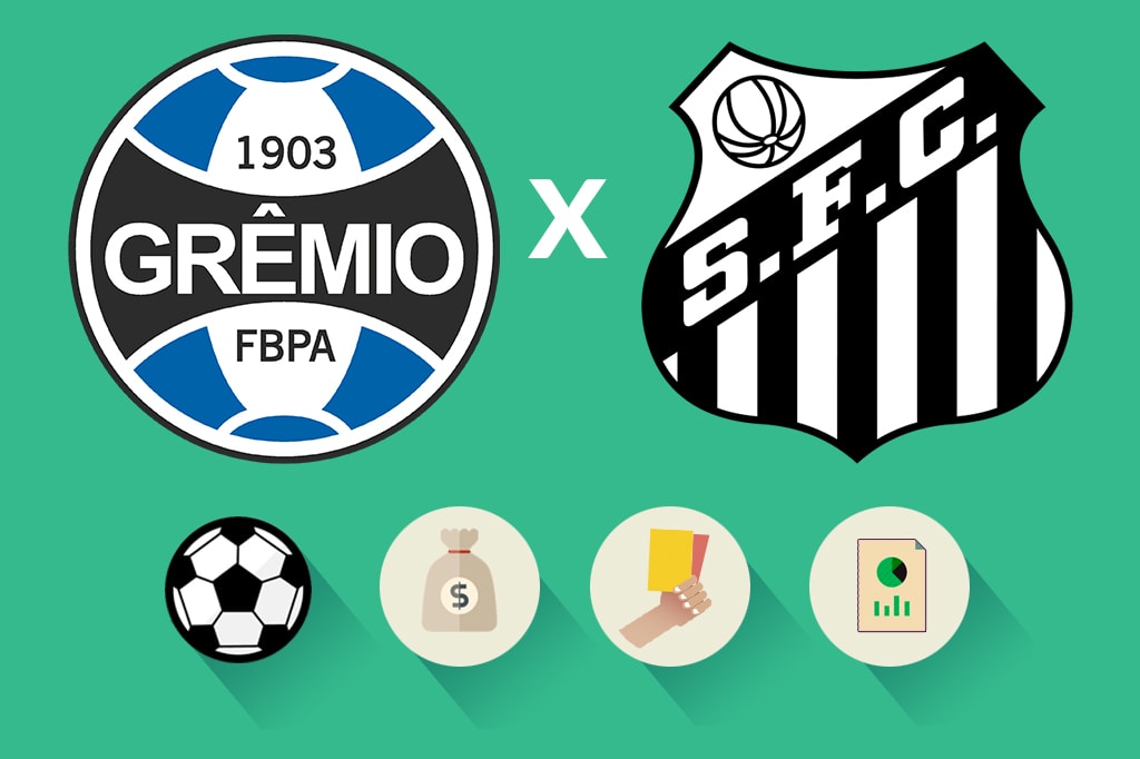 Grêmio x Santos: estatísticas, renda e público, saiba como foi a partida