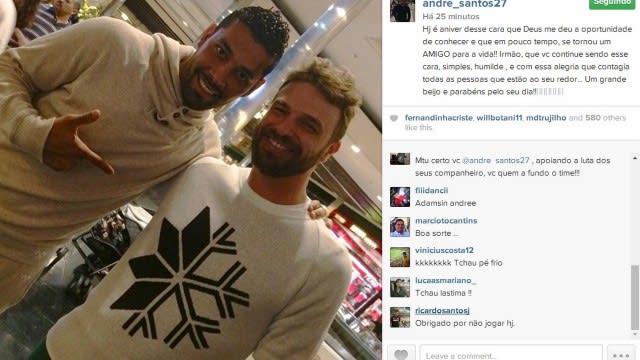 André Santos reaparece nas redes sociais após problemas com o Flamengo, e torcida reage