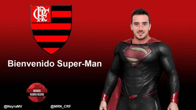 Torcida do Flamengo se empolga com a contratação de Mancuello, que vira o Super Man-cuello em montagem