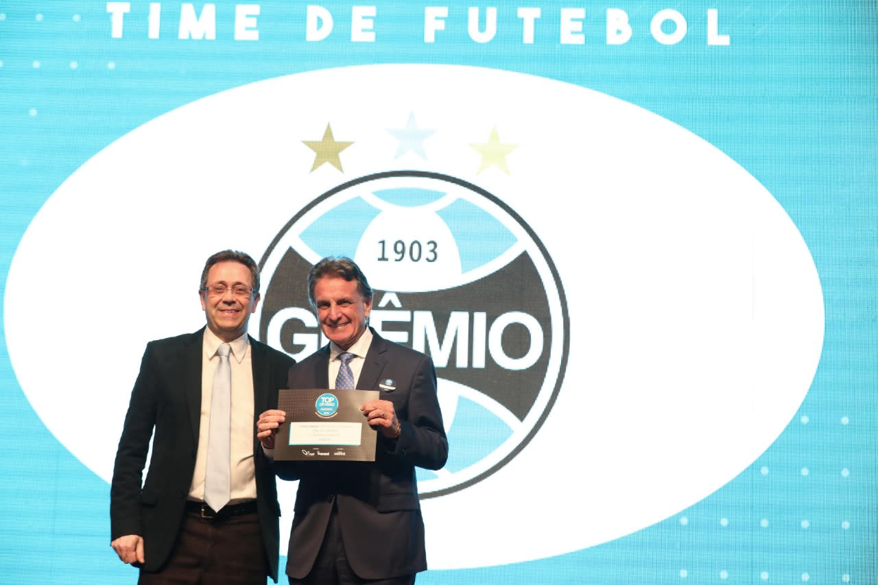Grêmio é pela 23ª vez consecutiva Top Of Mind da Revista Amanhã