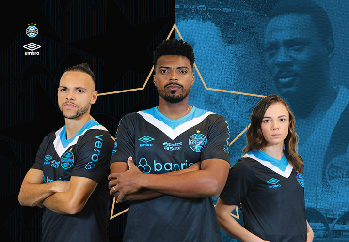 Grêmio lança terceiro uniforme de 2024 em parceria com a Umbro