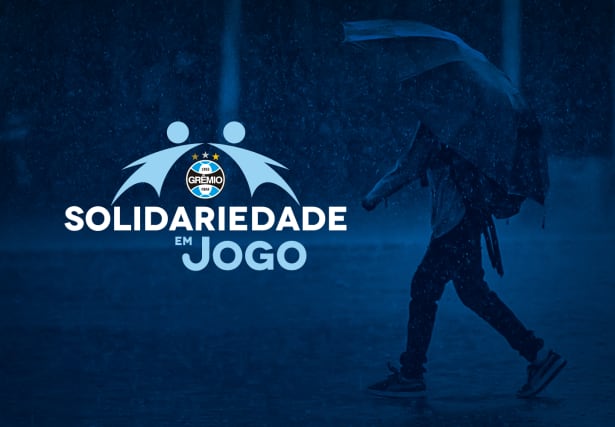 Grêmio disponibiliza locais de coleta de doações para vítimas das chuvas.