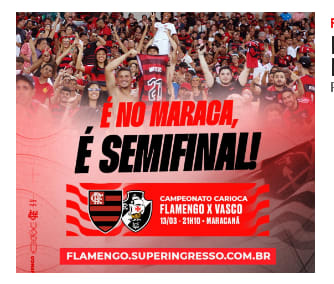 Flamengo e Vasco duelam na semifinal do Carioca e venda de ingressos começa nesta sexta (10)