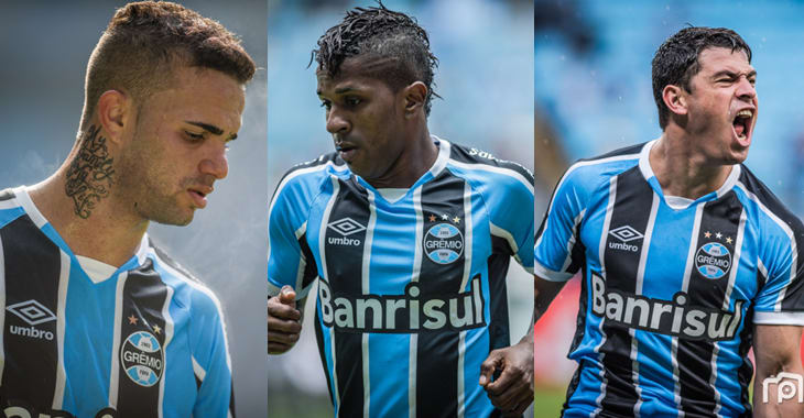 [Grêmio Avalanche]: Grêmio tem o 5º trio de ataque mais caro do Brasileirão