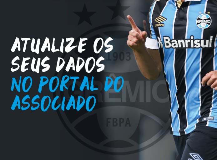 Grêmio convoca seus sócios a atualizar dados no Portal do Associado