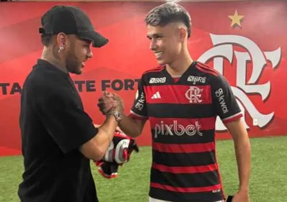 Neymar Parabeniza Luiz Araújo do Flamengo por Golaço e Elogia Beleza do Gol