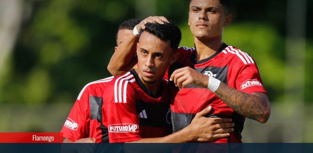 Com jovens do profissional, Flamengo vence o Red Bull Bragantino no Brasileirão sub-20, veja os gols