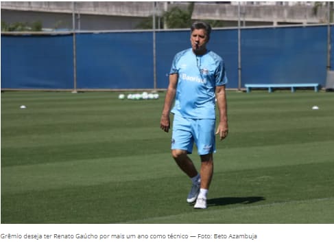 Representante aguarda sinal de Renato para responder proposta do Grêmio