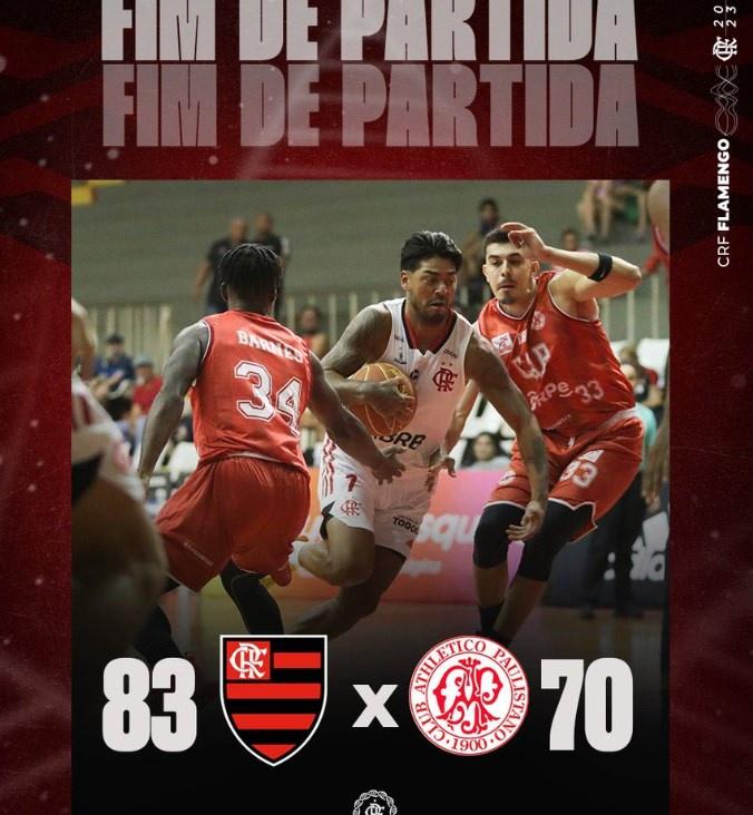 Garantido nas quartas, Flamengo vence Paulistano e mantém boa sequência no NBB