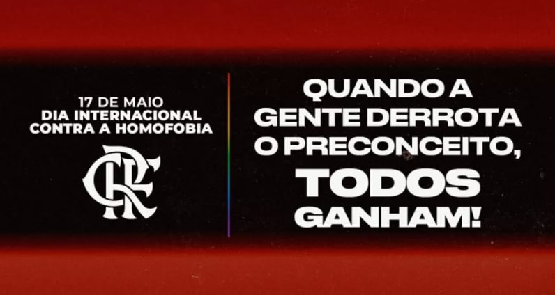 Clubes brasileiros comemoram o Dia Internacional Contra a Homofobia