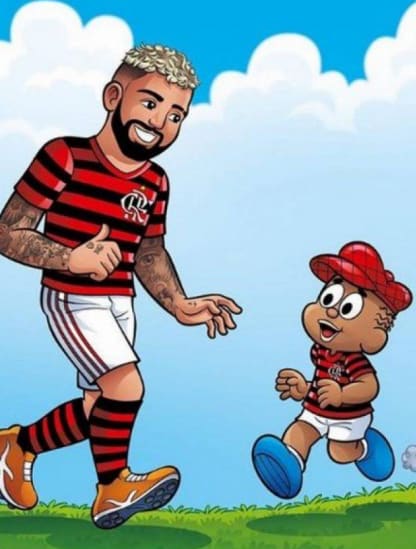 Gabigol recebe homenagem de Maurício de Sousa: Honra fazer parte dessa família