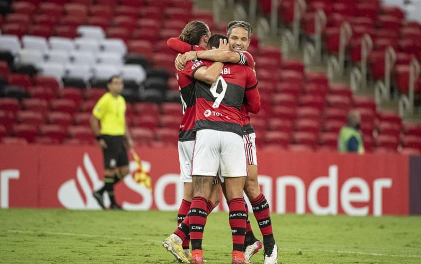 Arrascaeta, Gabigol e Pedro brilham, Flamengo goleia Unión La Calera e segue líder e 100 na Libertadores