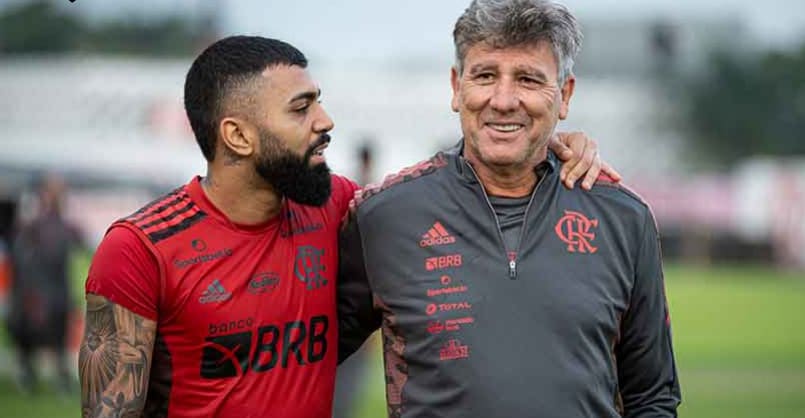 Renato fez ajustes no Flamengo, como Gabigol saindo da área