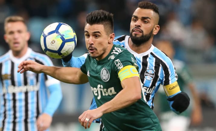 Grêmio perde para o Palmeiras em casa e cai para sexto