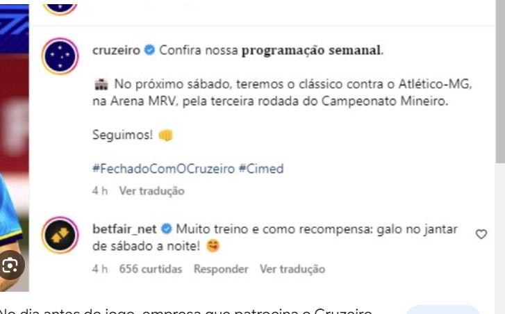 No dia antes do jogo, empresa que patrocina o Cruzeiro provoca o Atlético nas redes sociais