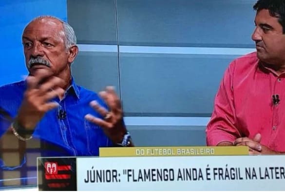 Que isso! Programa do SporTV se confunde e erra escudo do Flamengo