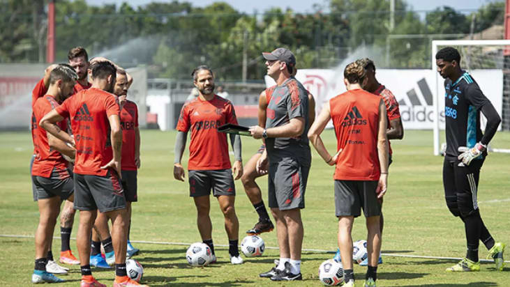 TREINO FLAMENGO - Treino tático e técnico com foco no Palmeiras