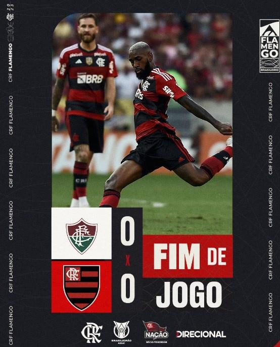 Confira a tabela do Campeonato Brasileiro após o empate do flamengo