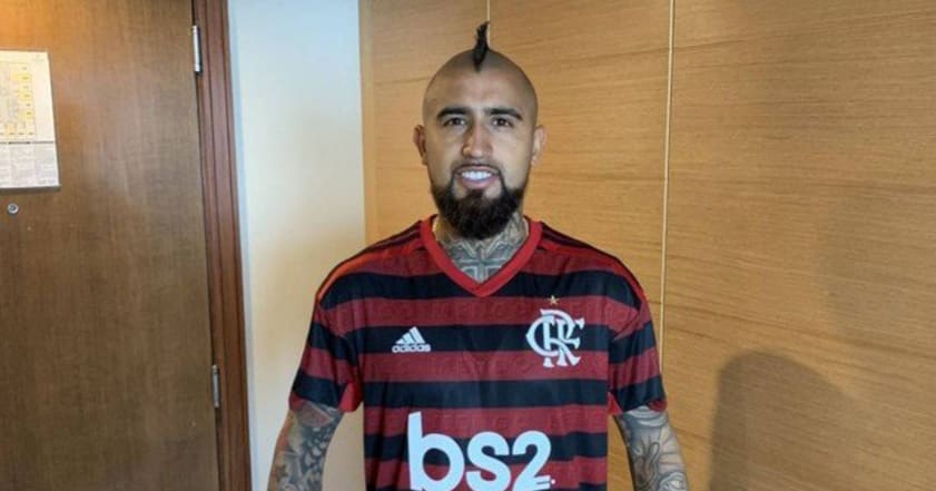 Volante da Inter de Milão, Vidal volta a falar em defender o Flamengo