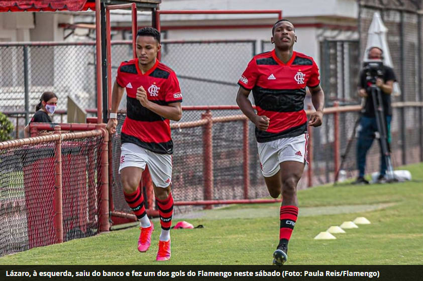Lázaro marca, e Flamengo vence o Nova Iguaçu pelo Carioca Sub-20