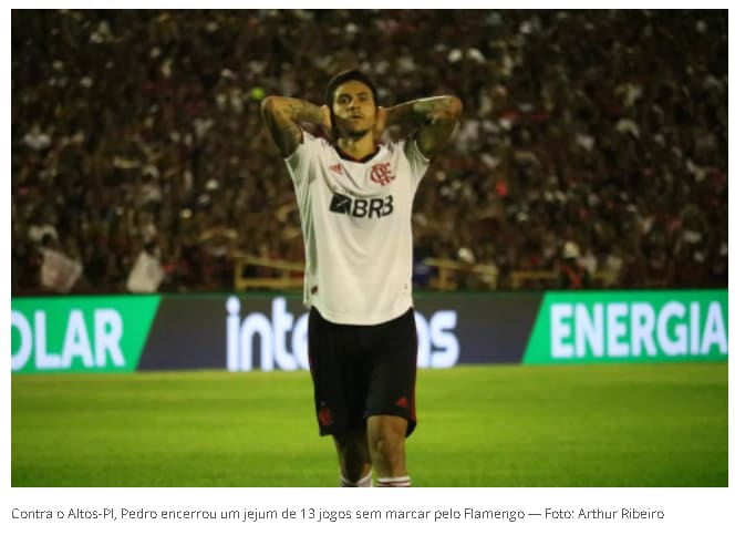 Pedro tem menor média de participação em gols e vive pior ano em números no Flamengo