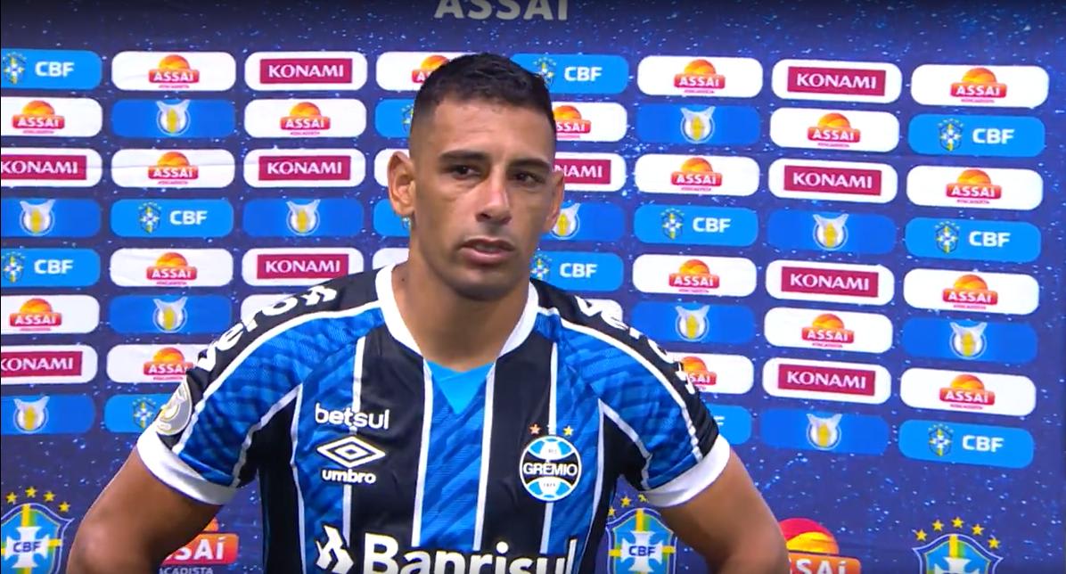 Diego Souza reconhece dificuldades, mas destaca vitória do Grêmio: Fizemos por merecer