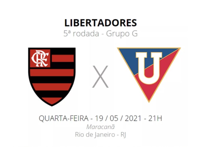 Flamengo x LDU: veja escalações, desfalques e arbitragem