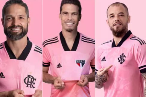 Clubes lançam uniforme em campanha do Outubro Rosa; Confira!