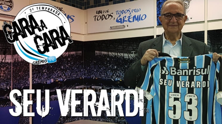 Seu Verardi é o convidado do segundo episódio do Cara a Cara na GrêmioTV