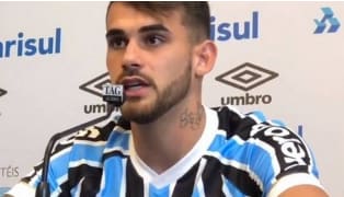 Cria do Flamengo, Felipe Vizeu cita ex-time na apresentação no Grêmio