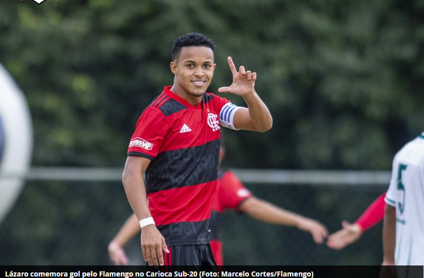 Com cinco gols nos últimos quatro jogos, Lázaro comemora boa fase no Flamengo