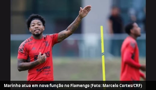 Marinho busca conselhos de companheiros e se dedica por nova função no Flamengo: Me soltando