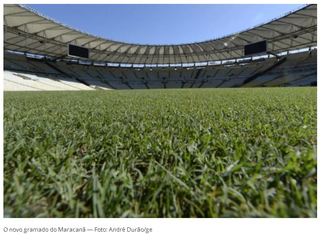 Maracanã inicia plantio de grama de inverno na próxima semana e ficará fechado por 11 dias