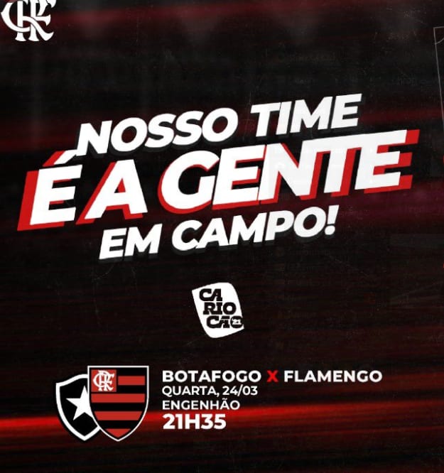 Flamengo escalado! Confira a escalação do Rubro Negro para enfrentar o Botafogo