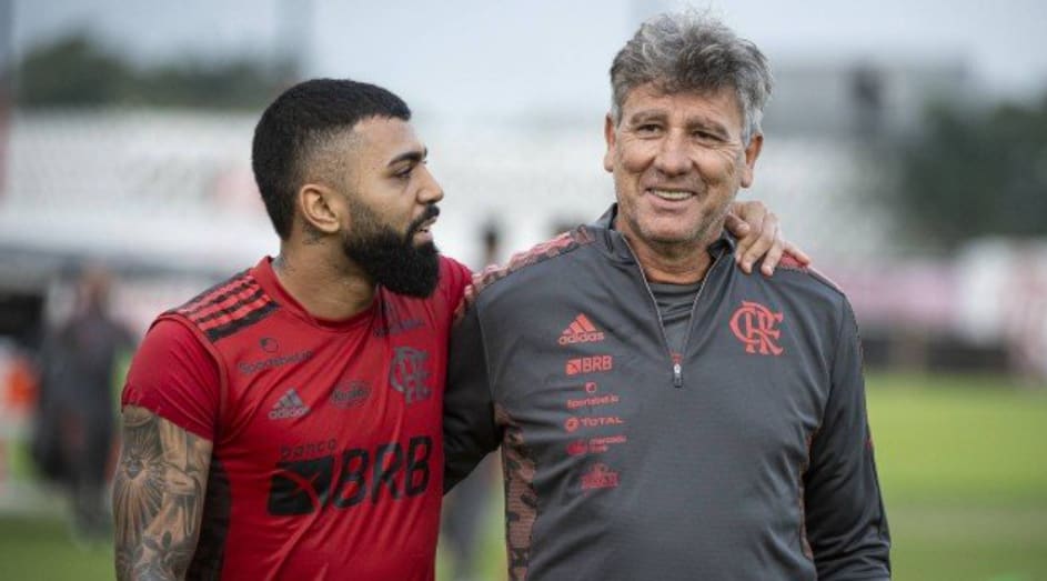 Gabigol brinca que Renato Gaúcho não teria vaga no time do Flamengo, revela Vitinho: A gente morre de rir