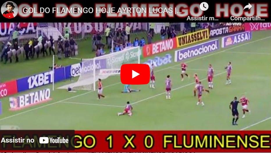 GOOOOOOOOOOOOOOOLLL - Ayrton abre o placar - Flamengo 1 x o Fluminense