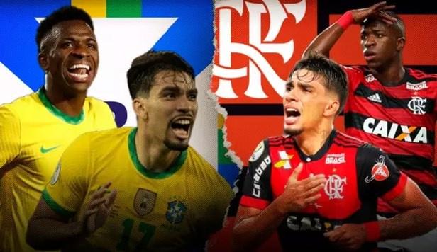 Da Gávea ao Qatar: crias do Flamengo, Vini Jr e Lucas Paquetá reeditam dupla de sucesso na Seleção