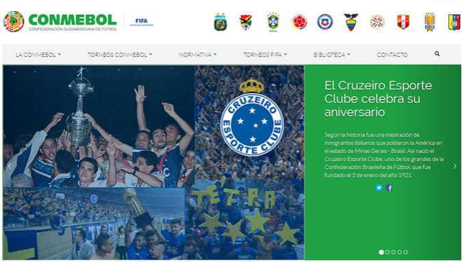 Conmebol parabeniza Cruzeiro e destaca os sete títulos sul-americanos conquistados pelo clube