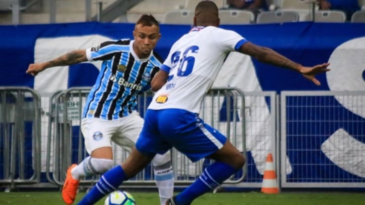 Estatísticas de Cruzeiro 0x1 Grêmio