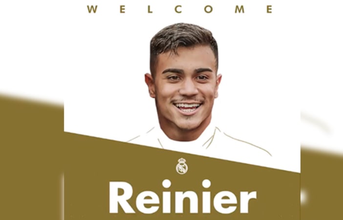 Reinier não esconde emoção com novo desafio na carreira: “Estar no Real Madrid é estar no topo do futebol”
