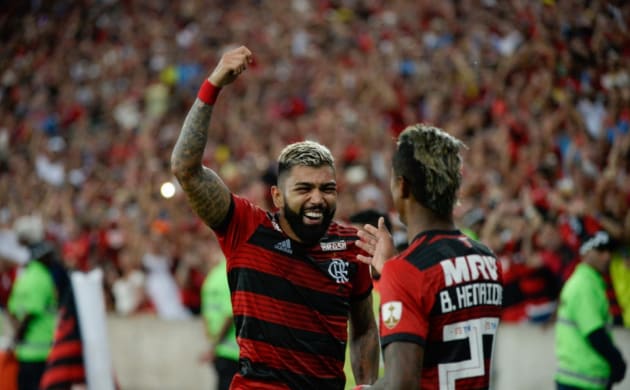 Gabigol comemora vitória do Fla na Liberta: Fomos compactos, firmes