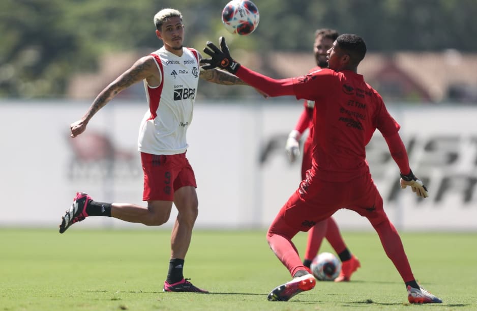 Domingão de calor e trabalho intenso no Ninho do Urubu