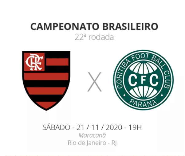 Flamengo x Coritiba - Tudo sobre o jogo, escalações, arbitragem e retrospecto