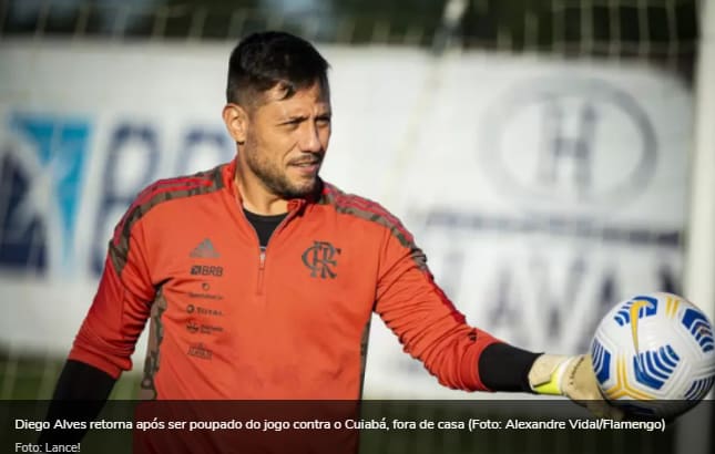 Com Diego Alves, mas sem titular outro titular absoluto: Flamengo divulga relacionados para o Fla-Flu