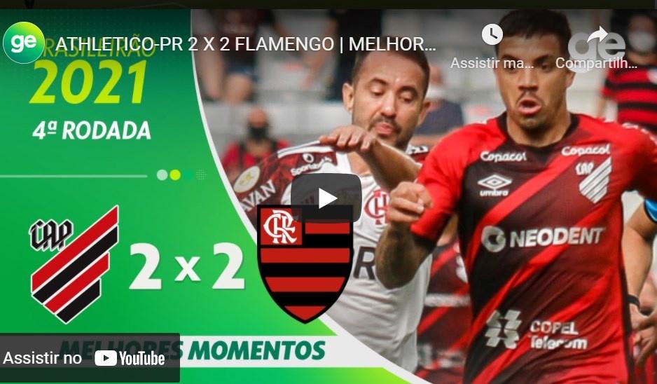 Veja os melhores momentos de Atlhetico 2 x 2 Flamengo