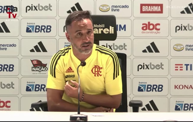 Diretoria do Flamengo dá respaldo ao técnico Vítor Pereira