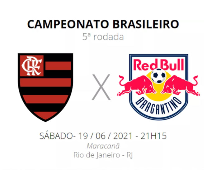 Onde assistir ao vivo a Flamengo x RB Bragantino, pelo Brasileirão Série A 2021?