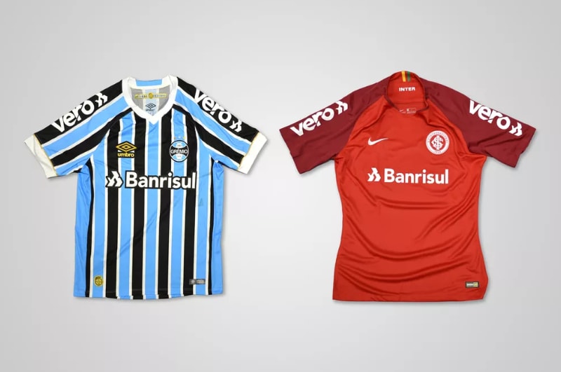 Grêmio e Inter fecham patrocínio com mesma marca para a manga da camiseta