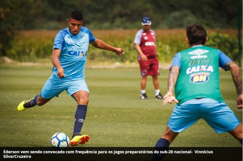 Único mineiro da lista, Éderson quer o apoio do torcedor na seleção sub-20