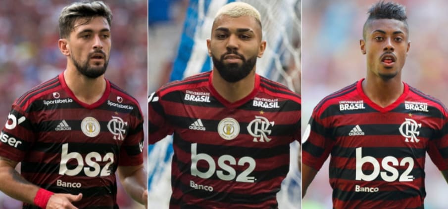 Jogadores do Fla fazem campanha por prêmio de Rei da América